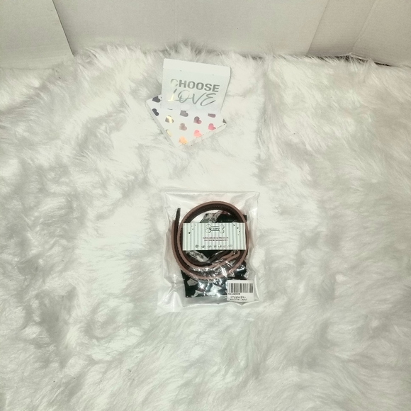 These are two cute dog collar belt one is brown and the other one is dark orange - Picture 1 of 4